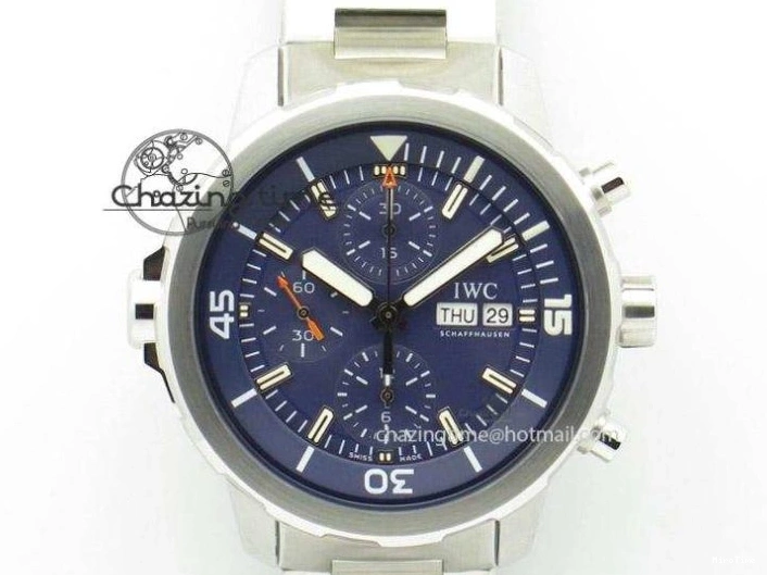 MIROTIME 0219 Aquatimer Chrono IW376803 V6F 1:1 Best Edition Gray Dial on Rubber Strap A FlexibleFit 7153